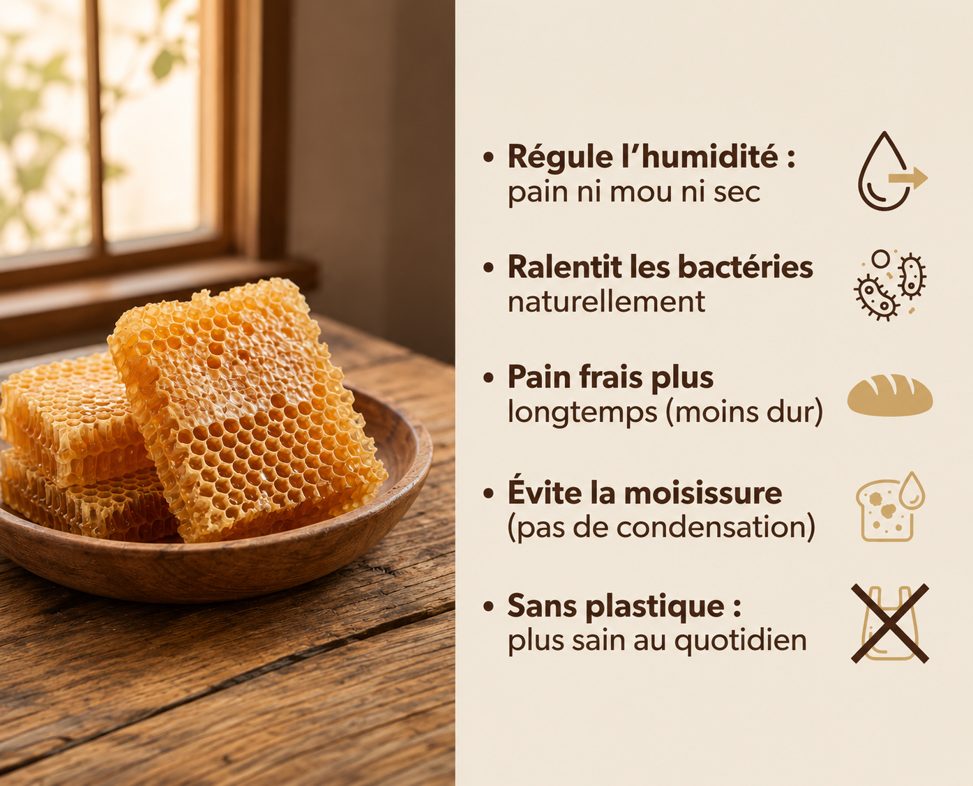 Sac Pain et cire. (30cm x 40cm)